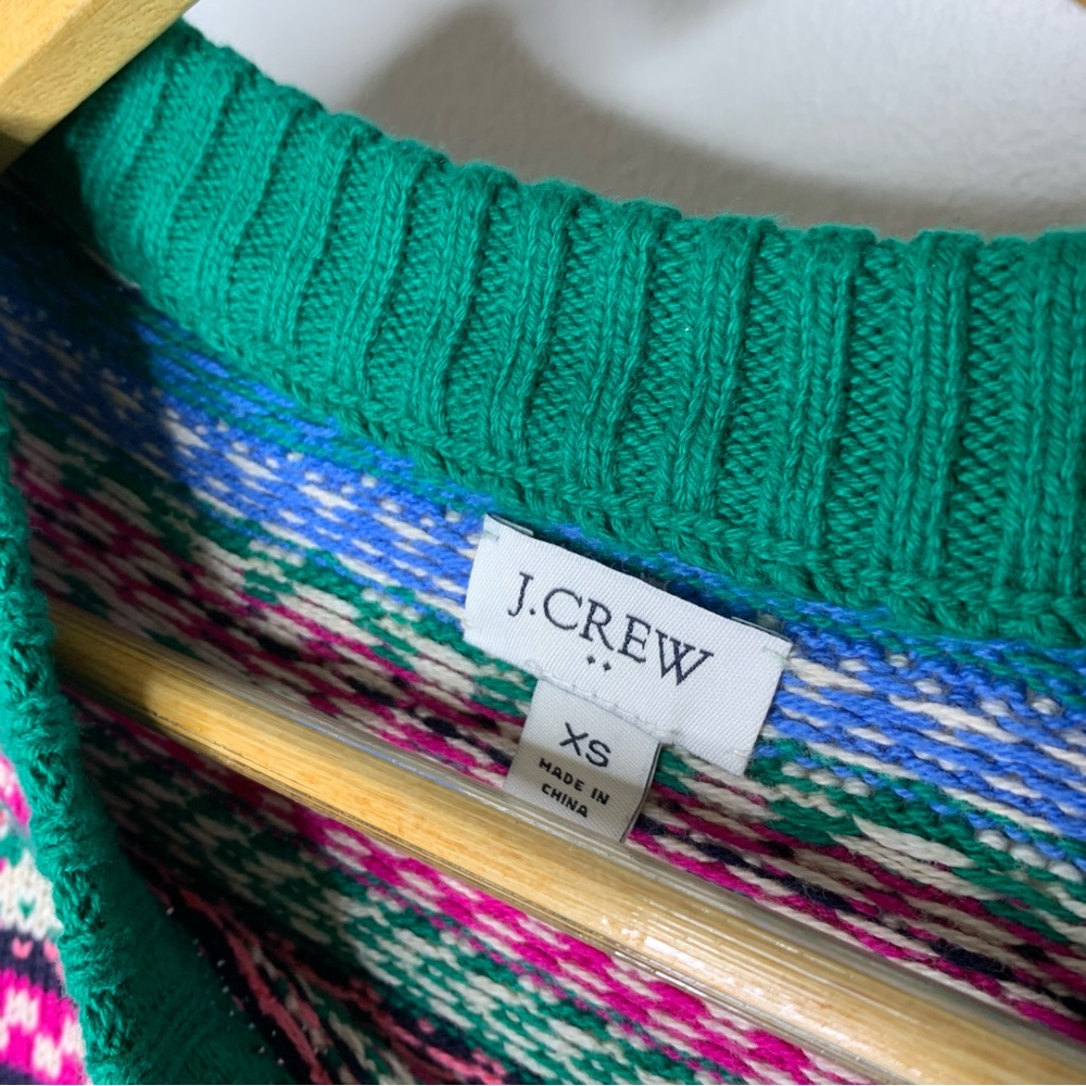 J Crew Colorful Patterned Sweater - Picture 4 of 7
